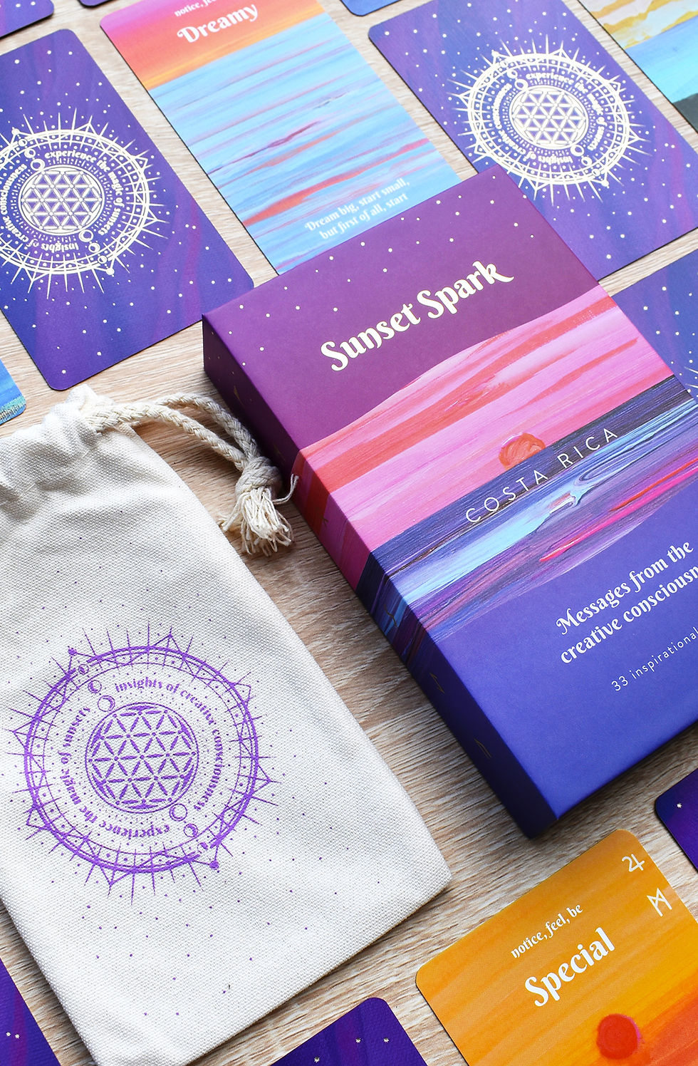 Thumbnail: Sunset Spark Costa Rica affirmation card deck