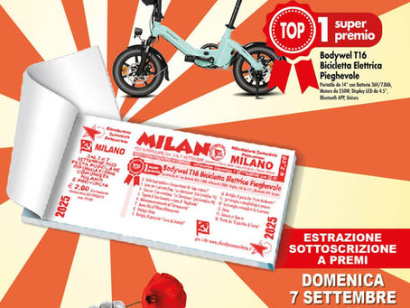I BIGLIETTI VINCENTI DELLA SOTTOSCRIZIONE A PREMI