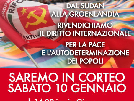 MILANO SABATO 10 GENNAIO IN CORTEO. 