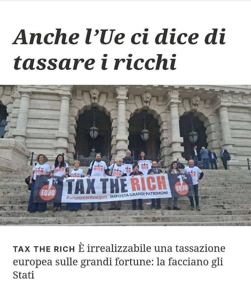 Anche l’Ue ci dice di tassare i ricchi.