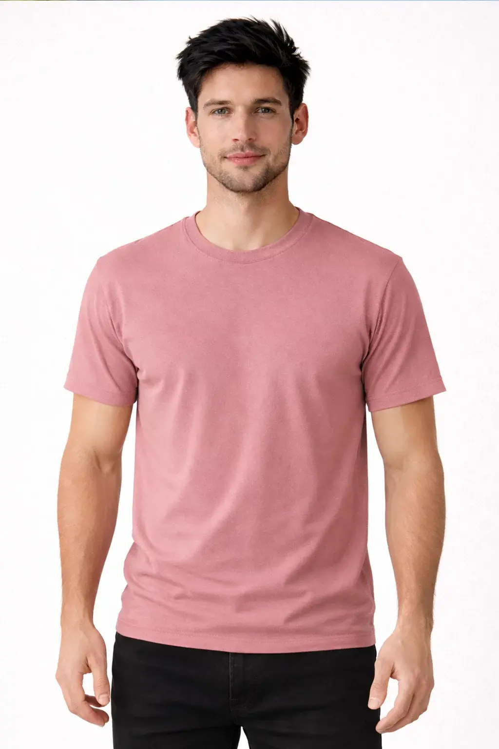 Peach cotton plain unisex t-shirt - Comfortable Cotton T-Shirt, Combo T-Shirt, SPSP Anime.