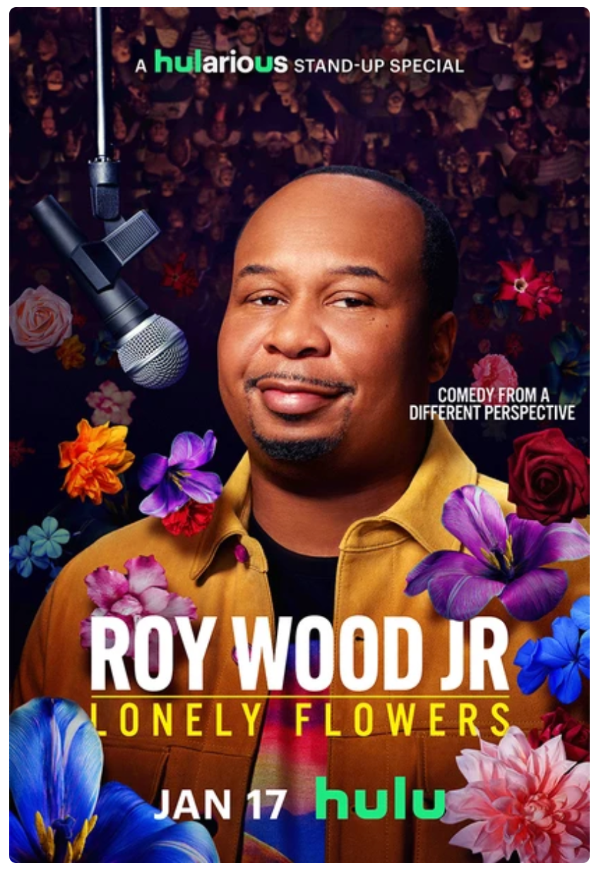 Screenshot of Roy Wood Jr's stand-up special on Hulu