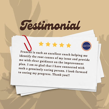 review from a client who took an acting course with Saxton Coaching