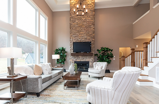 Warm and inviting living room in an NH listing