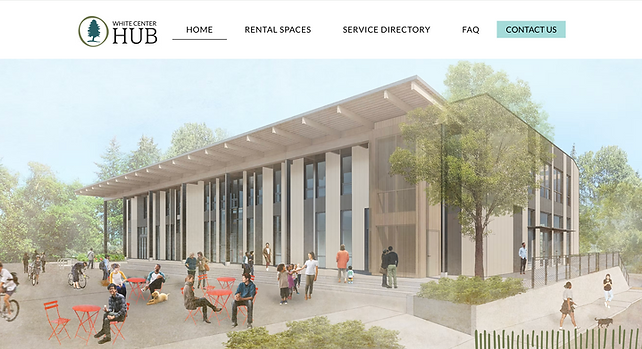 White Center Hub Wix Website Home Page