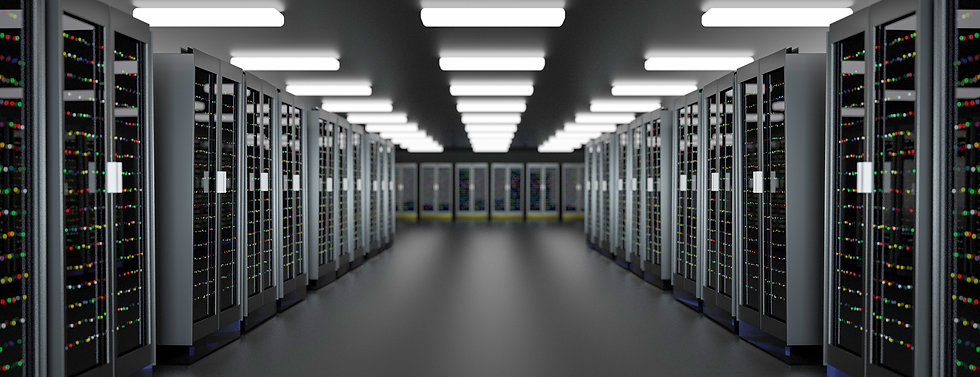 Room full of servers for ITAD services in the bay area, adobe stock image