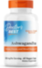 Doctor's Best Ashwagandha with Sensoril, Ayurvedic Herb, Standardized Withania somnifera Extract, Clinically Proven to Support Mental Focus, Cardiovascular Health & Healthy Energy, 125mg, 60 Count