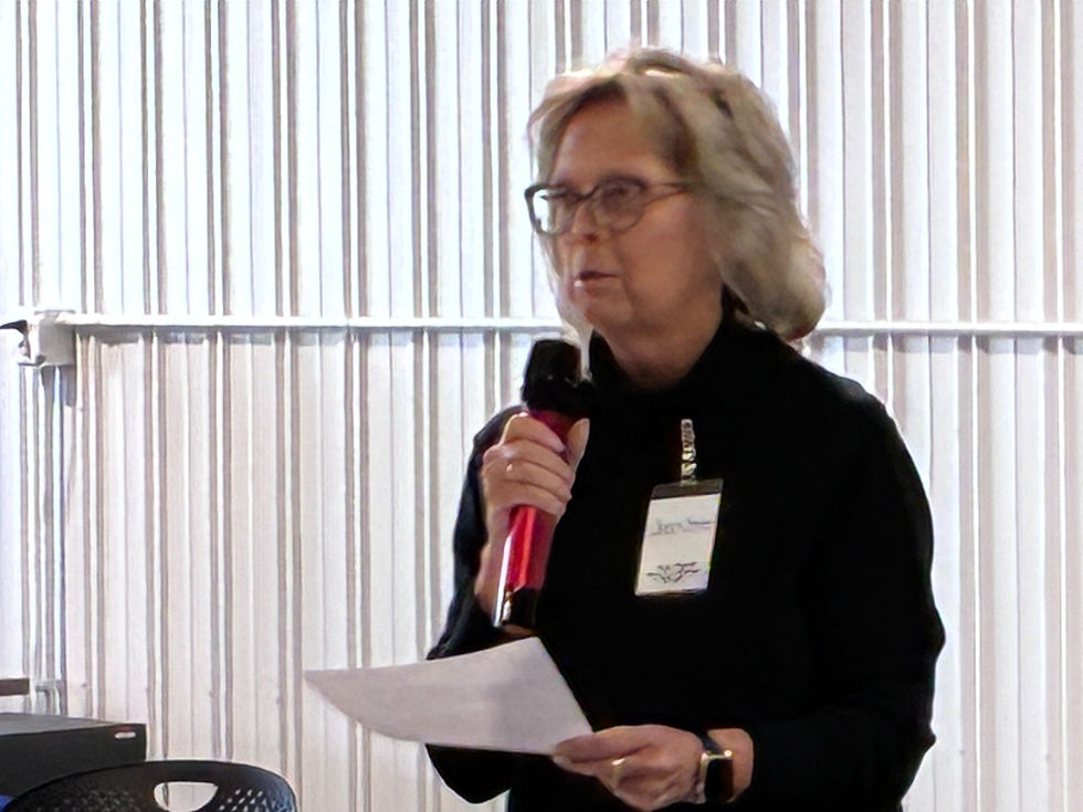 SSVBC Executive Diane Rigozzi addresses the crowd