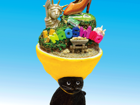 2025年3月22日 個展・ベン山口 クレイアート展「瀬戸内の島被り猫」