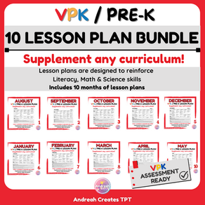 Introducing my VPK Supplemental Curriculum (10-Month Lesson Plan Bundle)