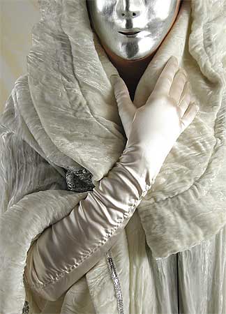 Guanti raso seta