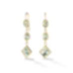 Prasiolite Earrings, Fine Jewelry, Designer Jewelry, 18K Yellow Gold, Earrings
