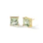 Prasiolite Earrings, 18K Yellow Gold, Fine Jewelry, Designer Jewelry,