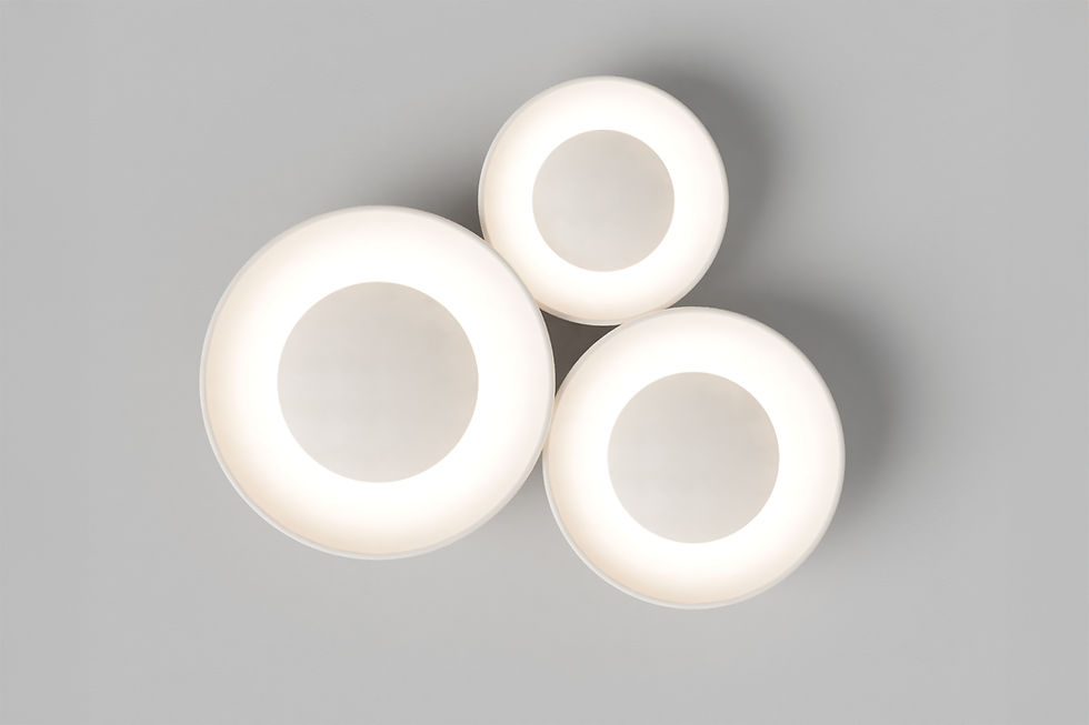 Thumbnail: Flushmount - Set of 3 - Round