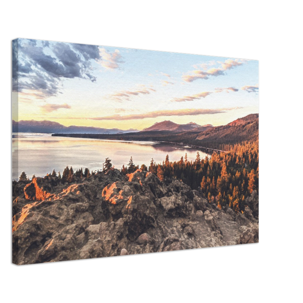 Thumbnail: Eagle Rock, Sunrise Hike II, Wall Décor, Canvas Wrap Print