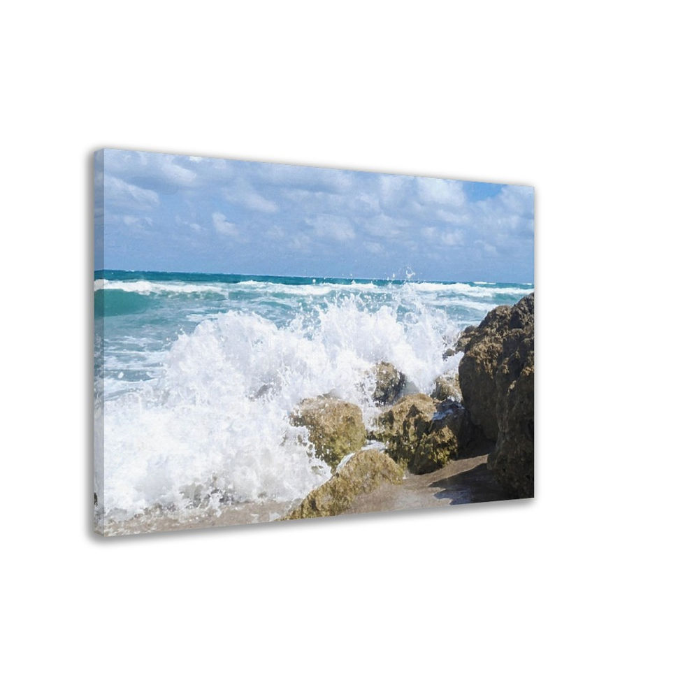 Thumbnail: Milky Waves II, Wall Décor, Canvas Wrap Print