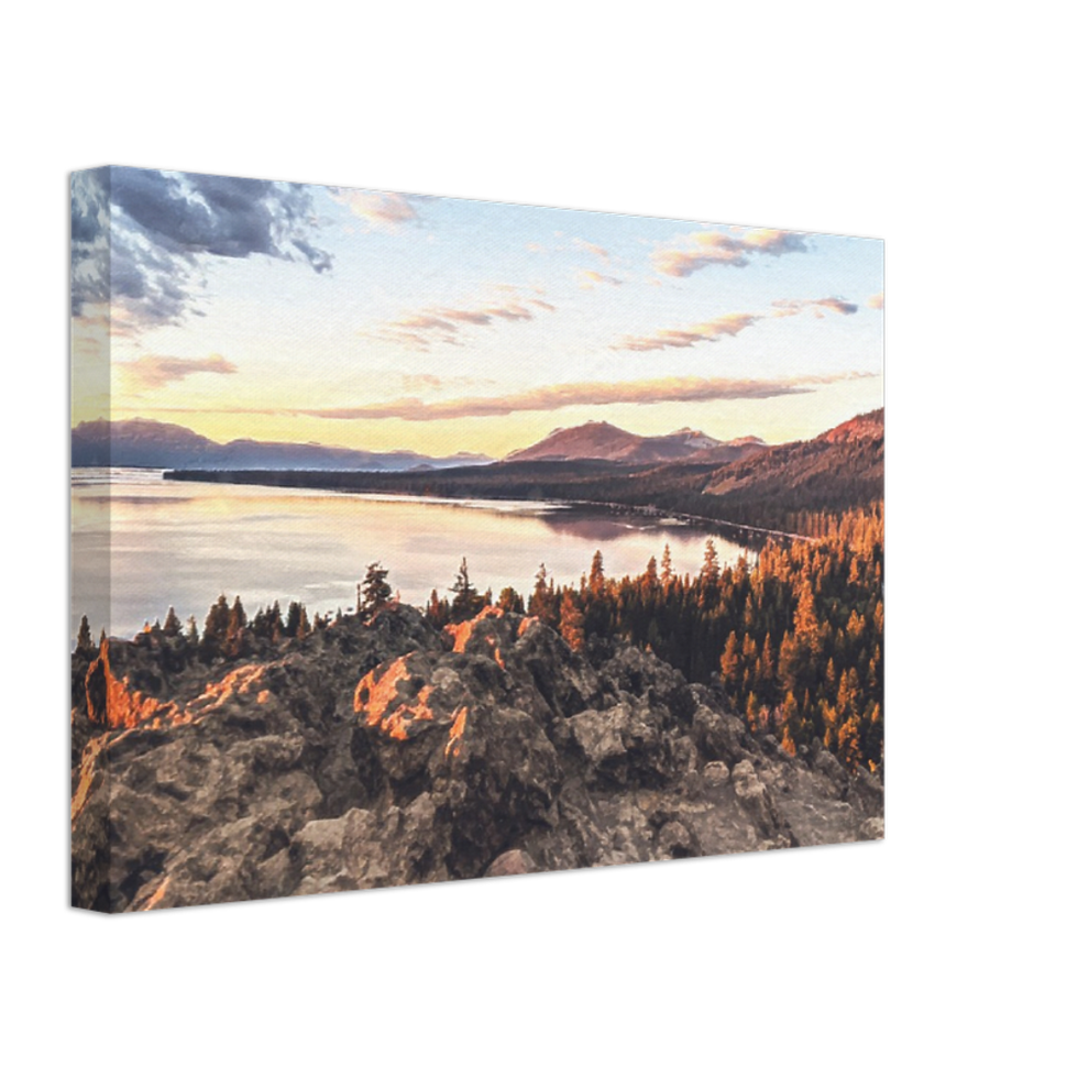 Thumbnail: Eagle Rock, Sunrise Hike II, Wall Décor, Canvas Wrap Print