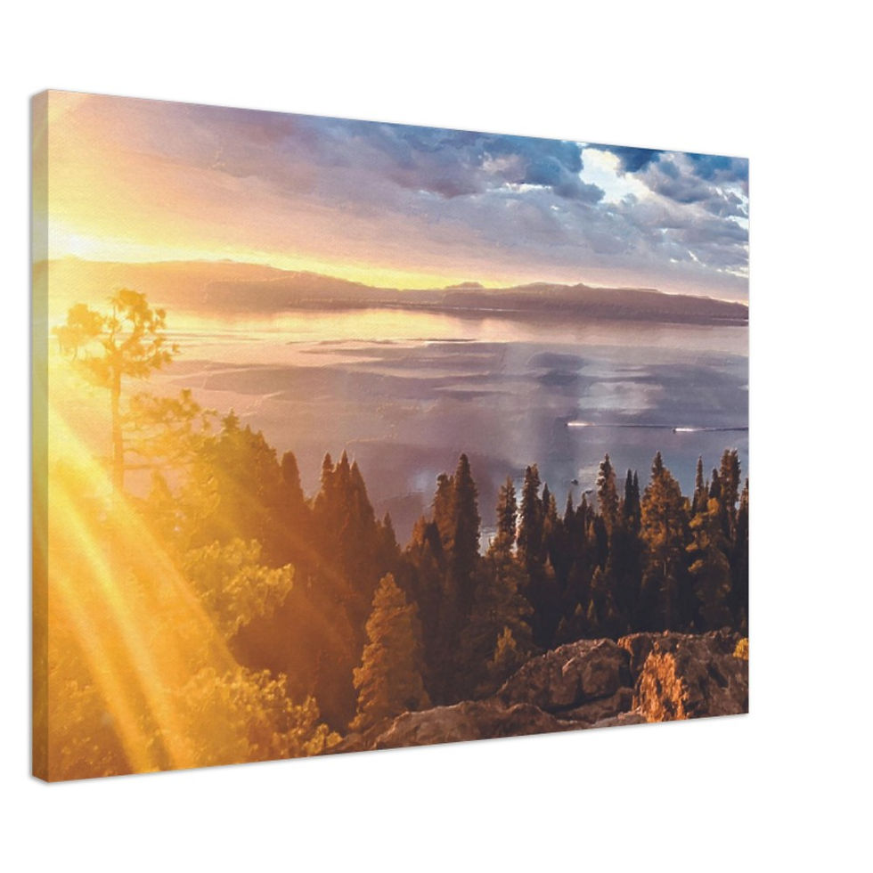 Thumbnail: Eagle Rock, Sunrise Hike, Wall Décor, Canvas Wrap Print