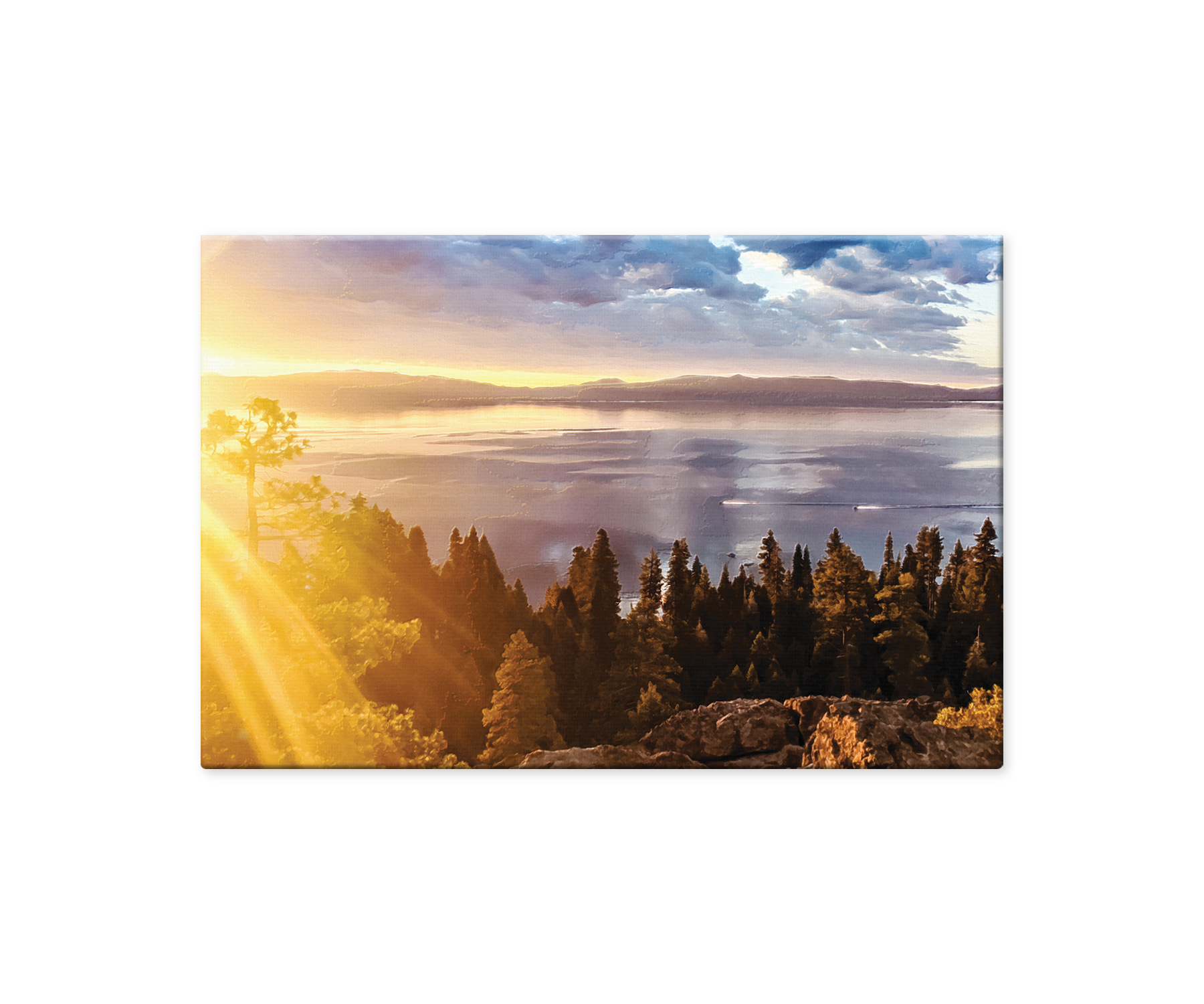 Eagle Rock, Sunrise Hike, Wall Décor, Canvas Wrap Print