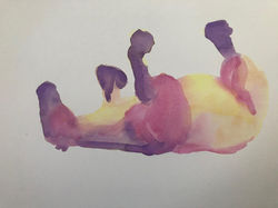 Purple, Pink, Yellow Rolling Horse