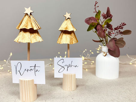 Platzkarten-Halter in Tannenbaum-Form