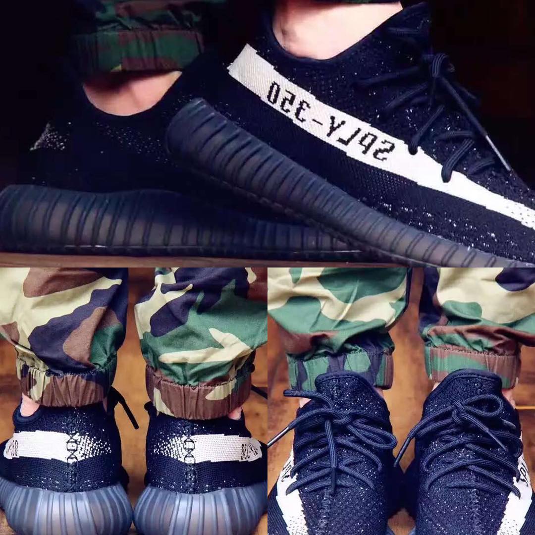 Adidas Yeezy Boost 350 v2 black / white BY 1604 (# 1034843) from