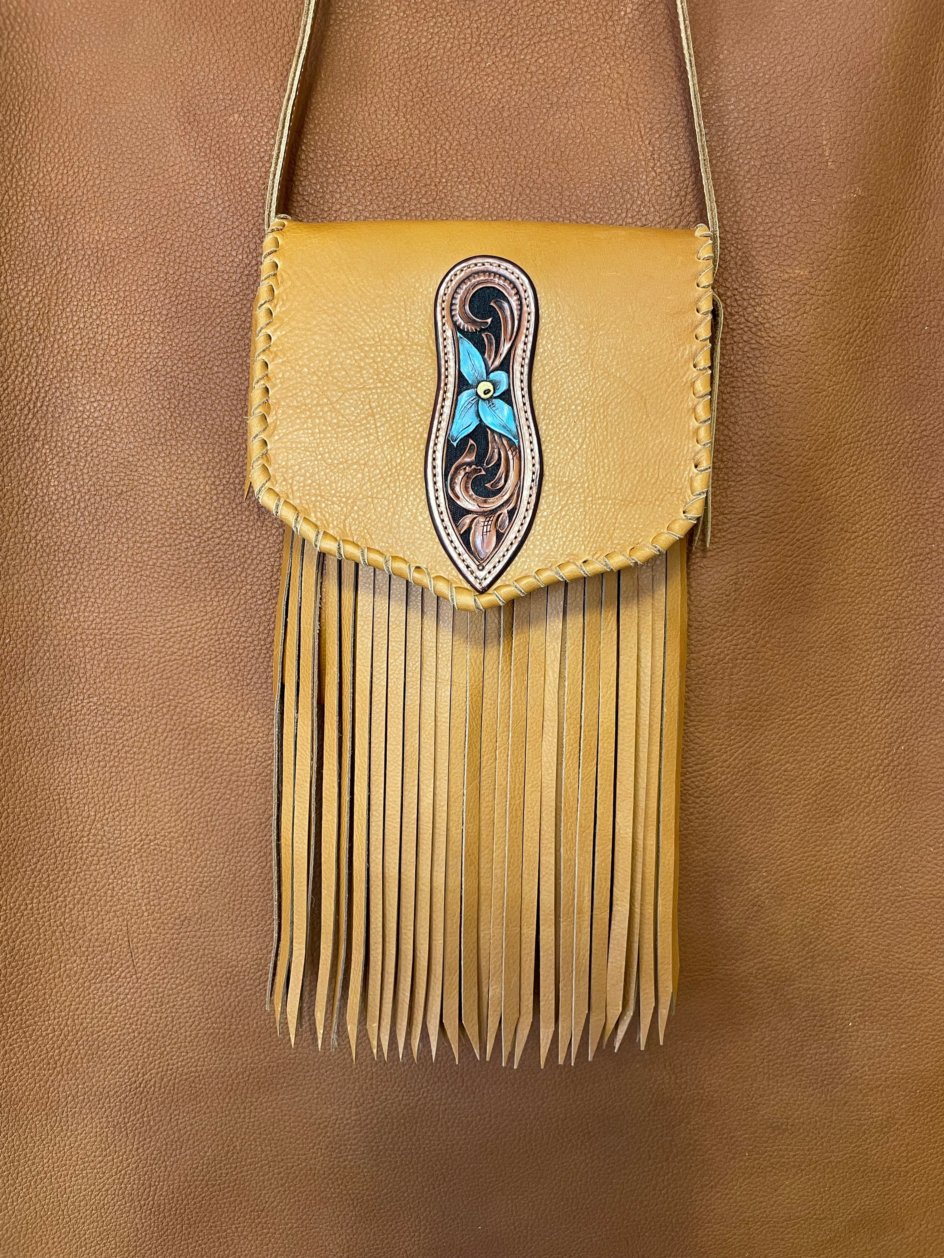 #28 Flower Tooled Purse