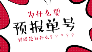 预报单号很重要。。