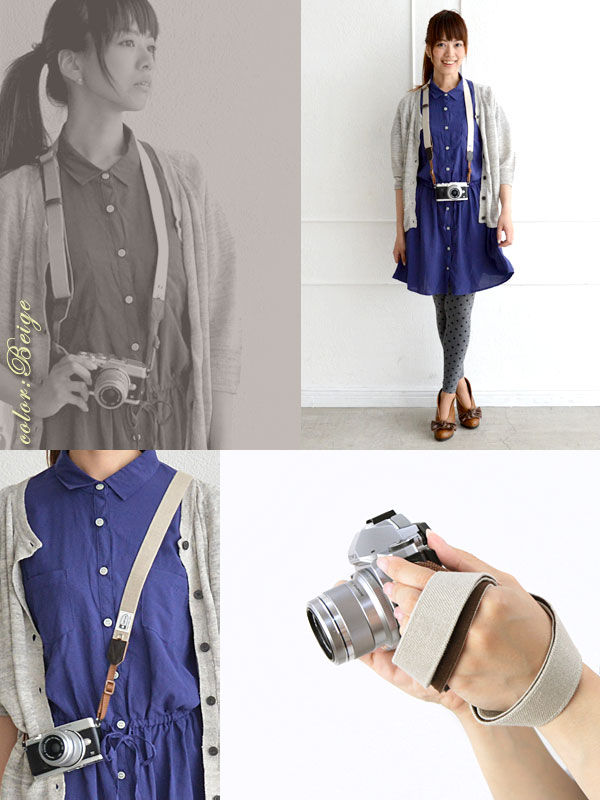 サムネイル： Camera Strap/ H.L.Linen beige