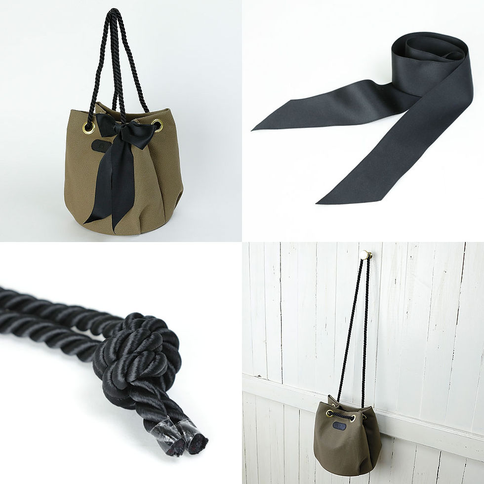 サムネイル： Drawstring Shoulder Camera Bag /Olive