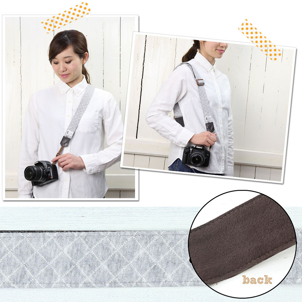 サムネイル： Camera Strap/Gray jersey