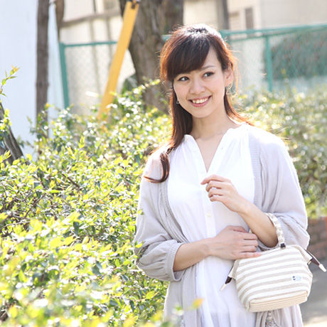 サムネイル： 2 Way Mini Boston Camera Bag /Vanilla stripe