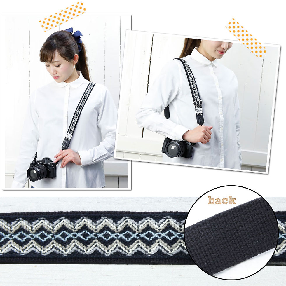 サムネイル： Camera Strap/ Blue stitch