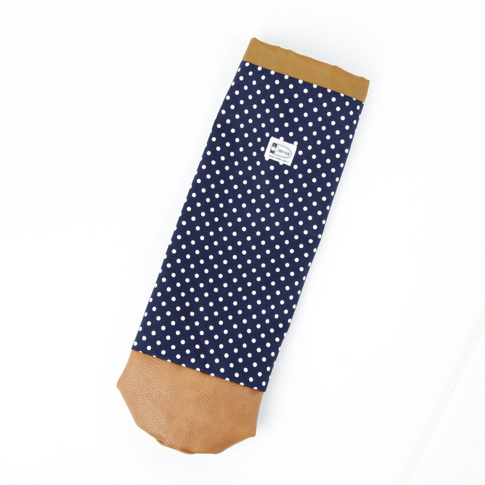 Tripod Case /S size / Navy blue dot