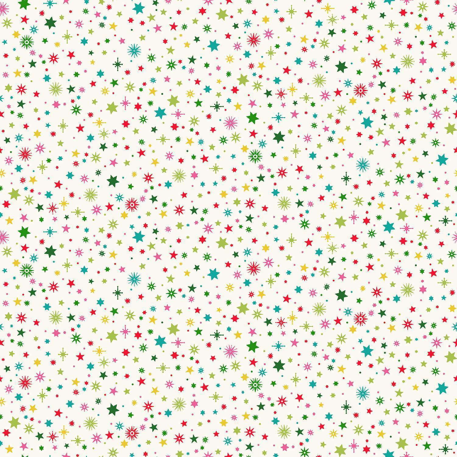 MYRIADE D'ETOILE SUR FOND ECRU 22W