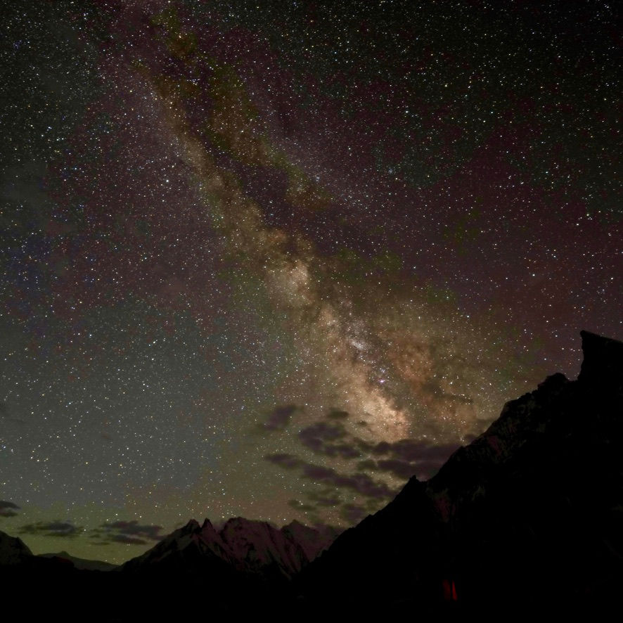 the milky way as seen from the Karakoram