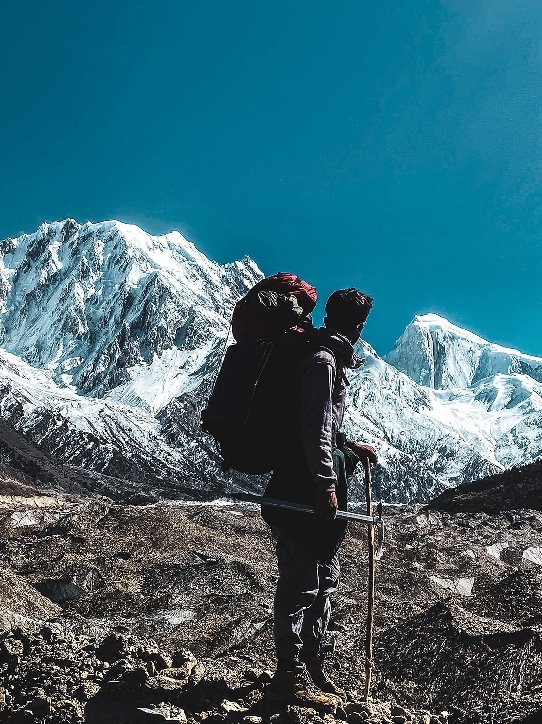 One of our guides in training on a recent mountain trek in the Karakoram