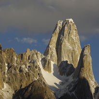 Uli Biaho peak at golden hour