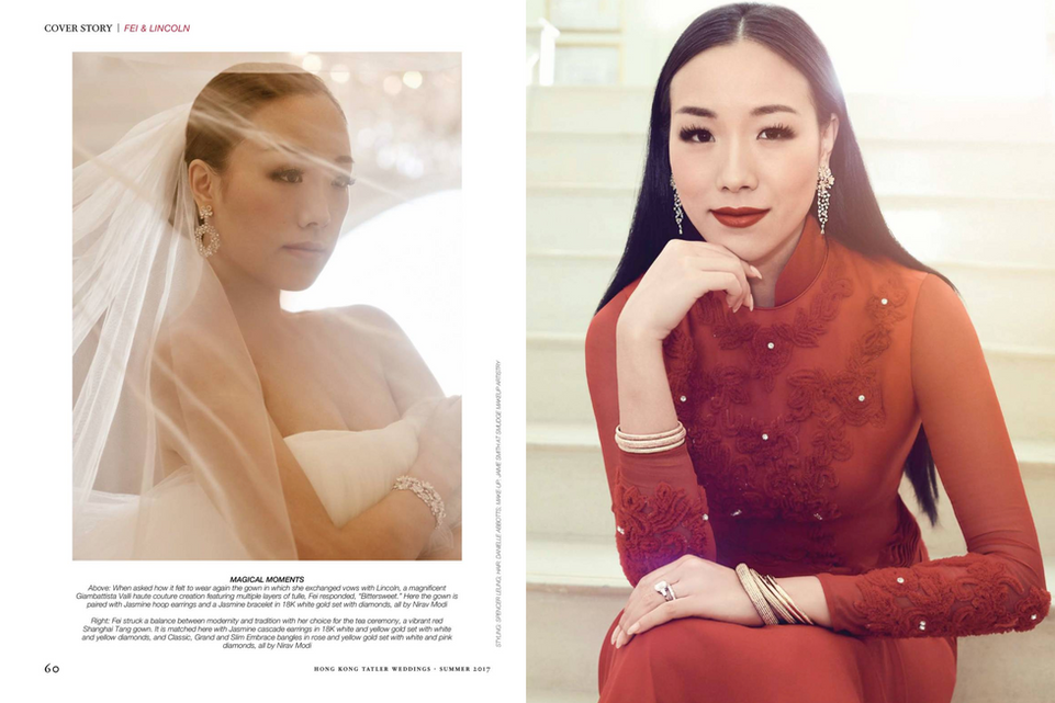 Feiping Chang Tatler Weddings magazine article two -summer  2017