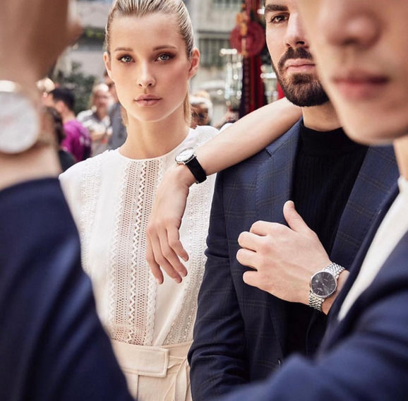 commercial shoot with Ilona Smet iand Alan Palander Longines