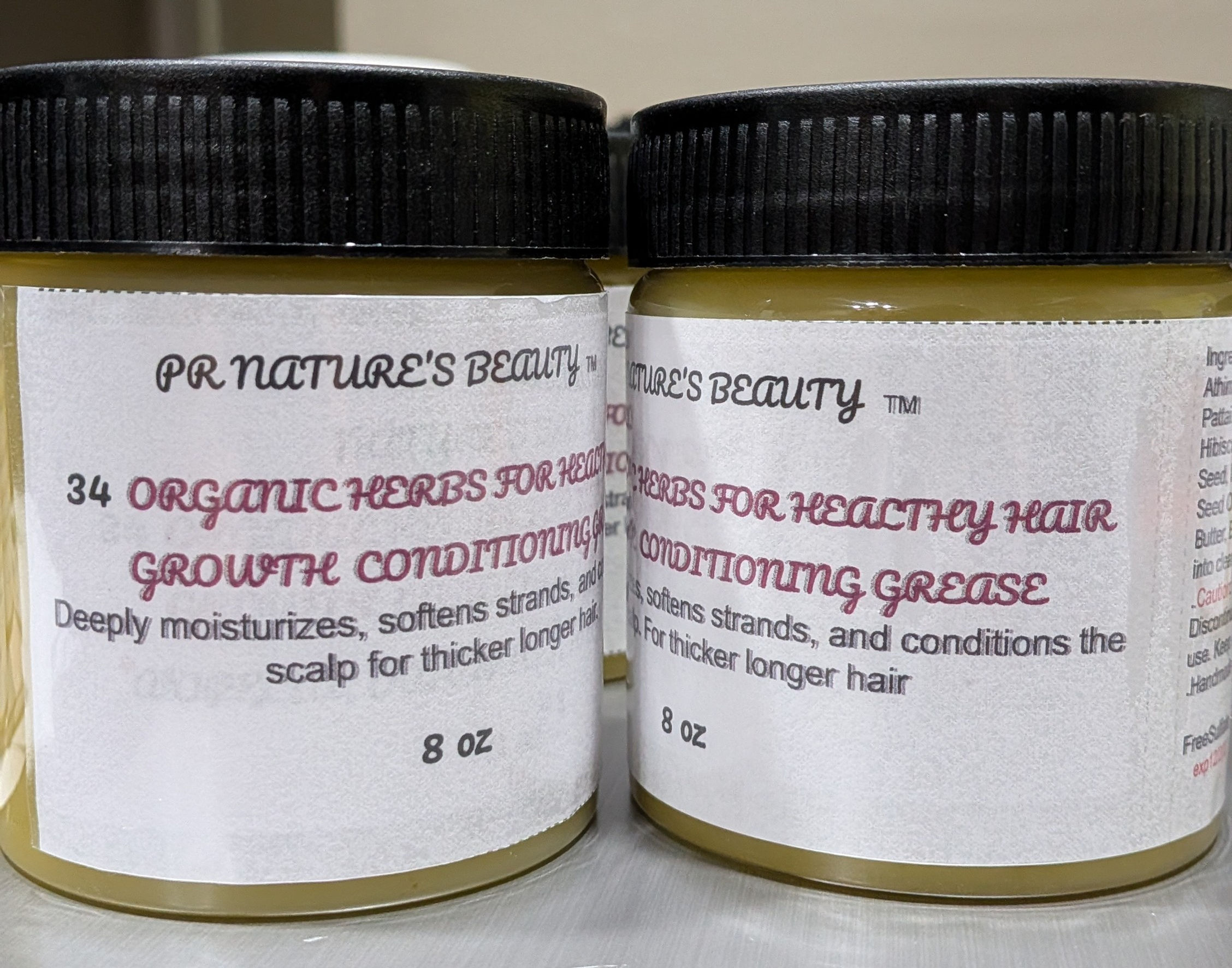 PR Nature's Beauty tm 34 Organic Herb Hair Grease 8oz