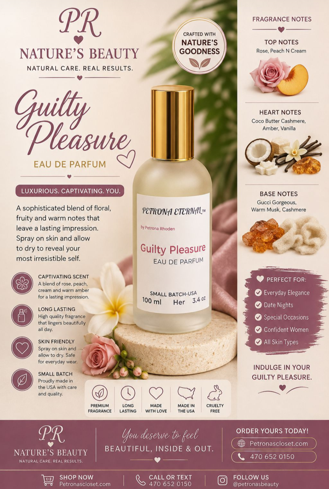 Petrona Eternal Guilty Pleasure Parfum 3.4 FL oz (Her)