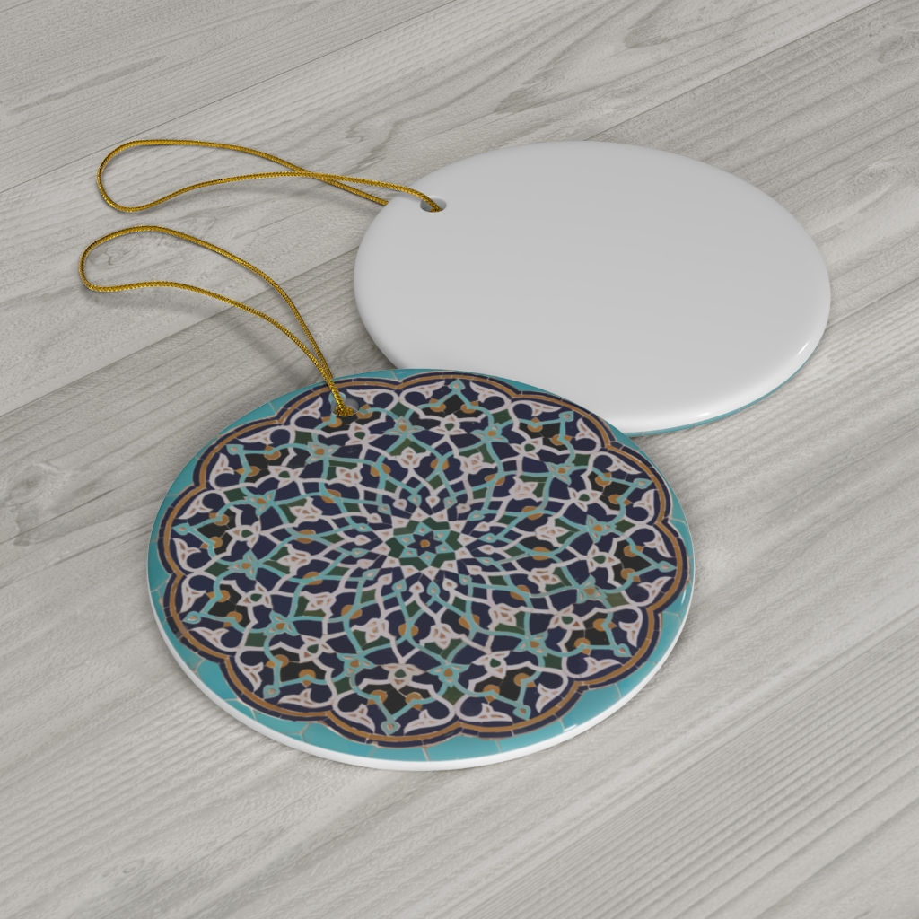 Persian Pattern Ceramic Ornaments