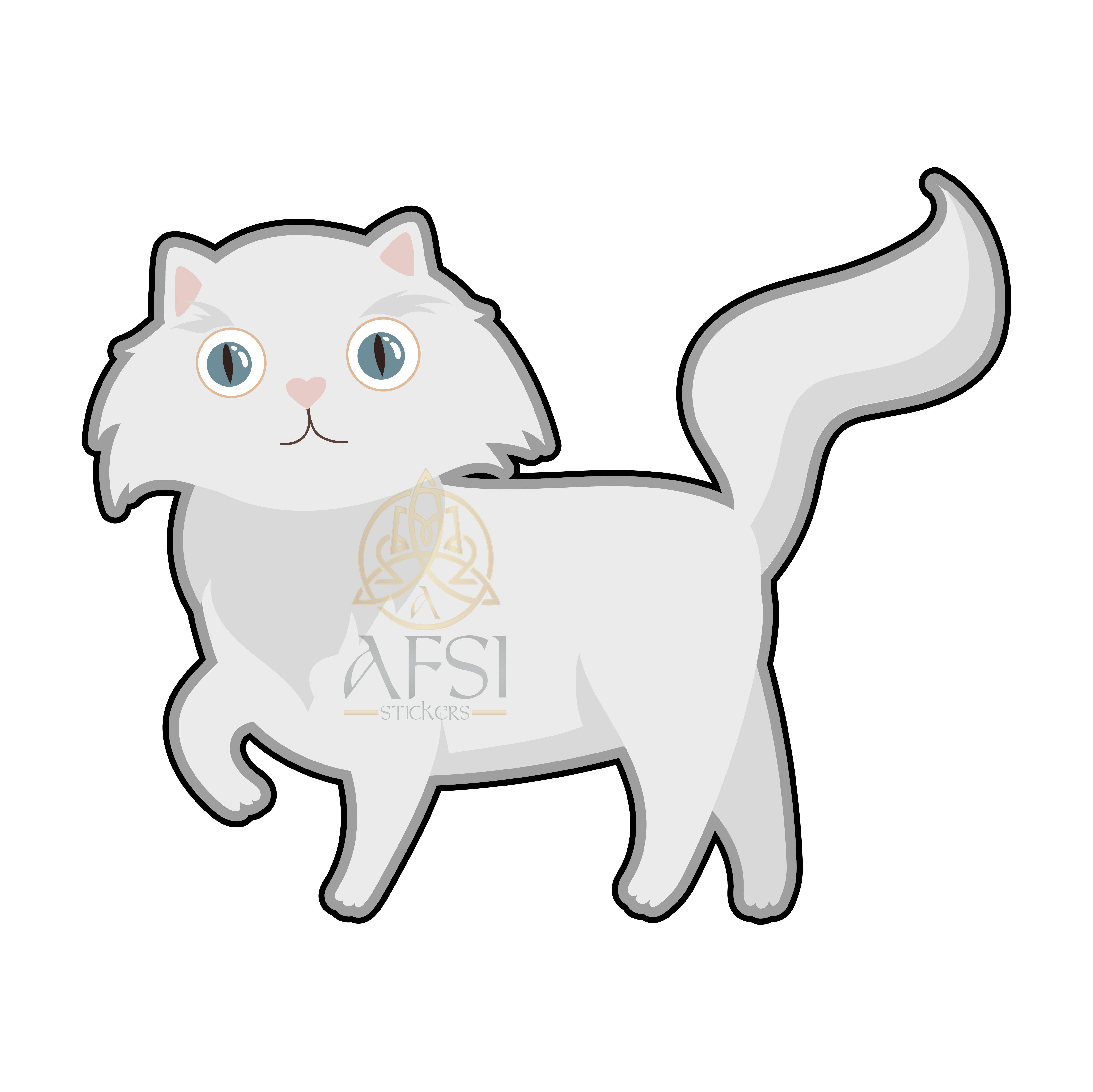 Persian Cat 1 Sticker