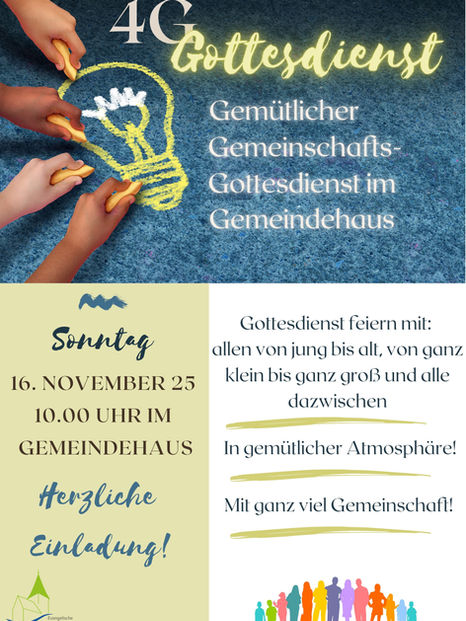 Der Familiengottesdienst im Gemeindehaus