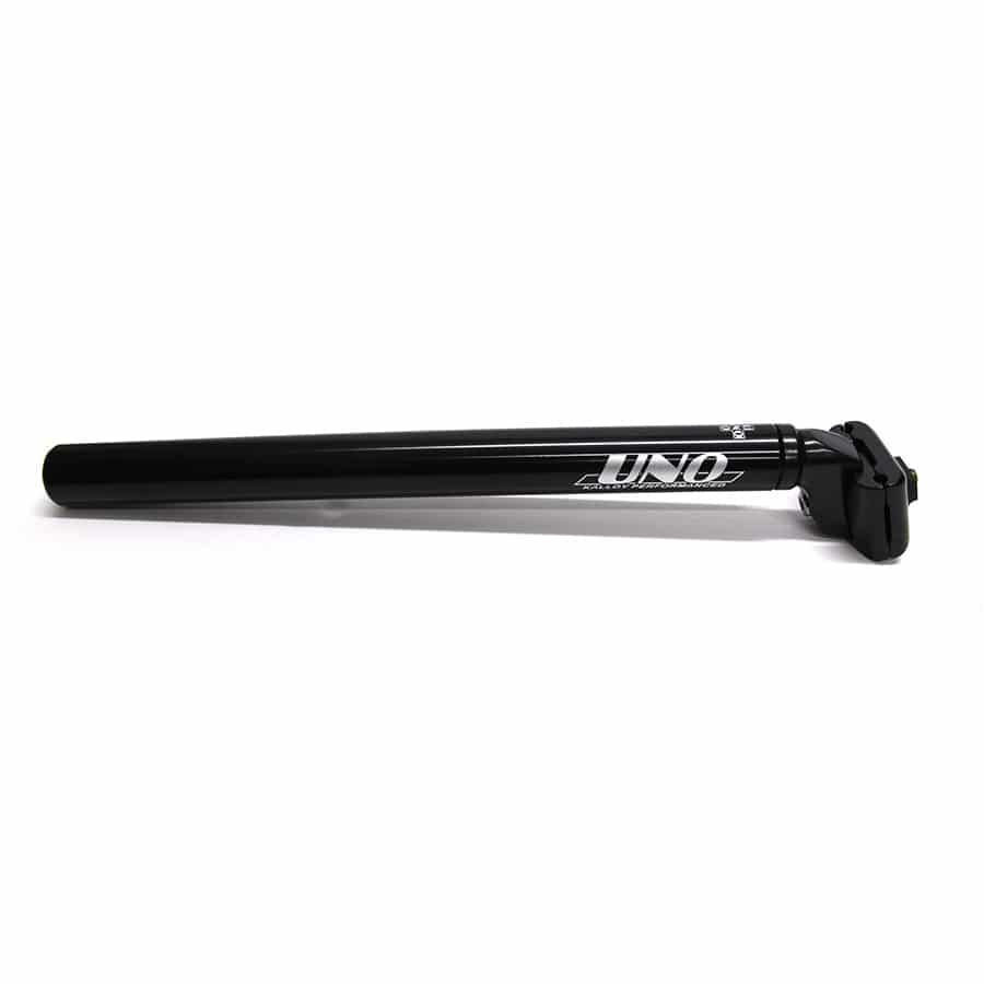 UNO brand seat post for a bicycle, high quality, black design, גלגלי הממלכה.