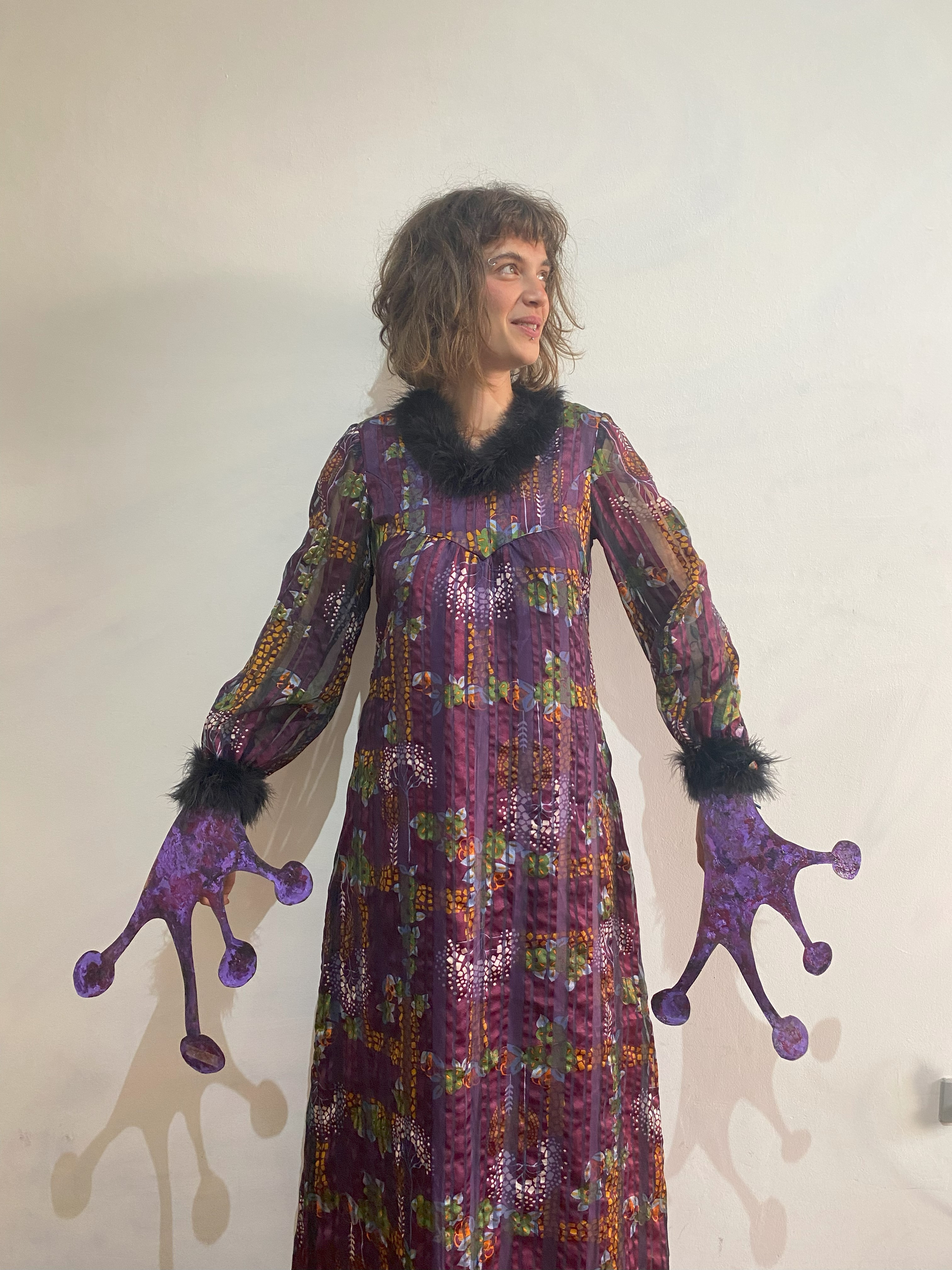 Vestido roxo sapo