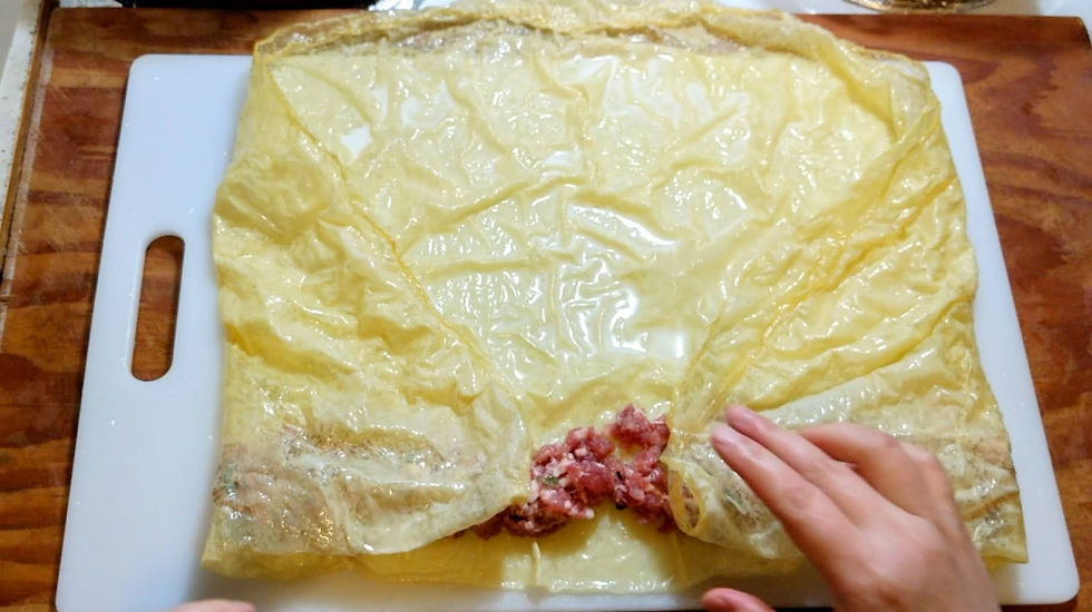 Tofu Skin Pork Rolls