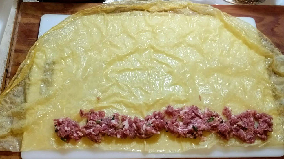 Tofu Skin Pork Rolls