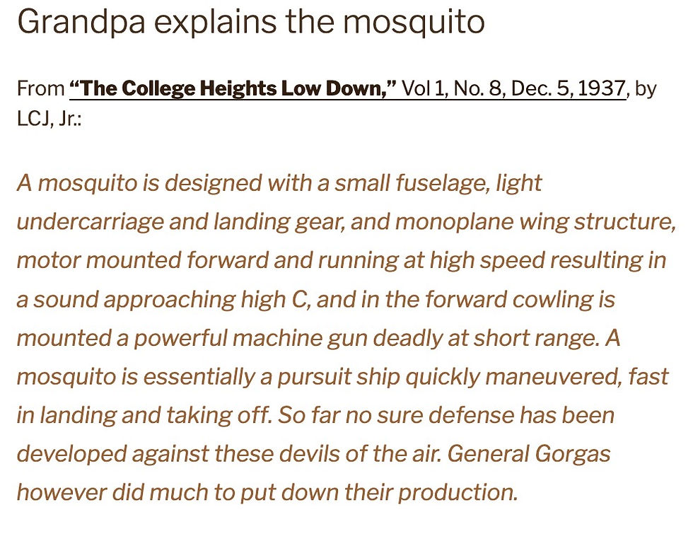 Excerpt from a letter Lyman C. Josephs, Jr. wrote to his children in 1937